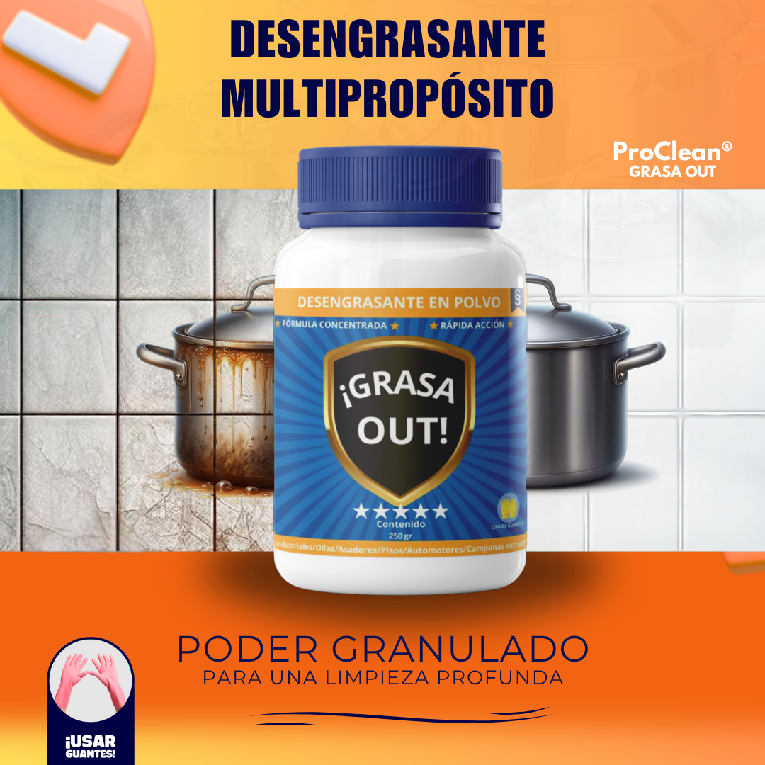 ProClean® GRASA OUT 💥¡ELIMINA LA GRASA MÁS DIFÍCIL SIN ESFUERZO!💥