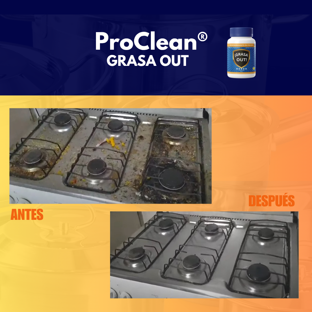 ProClean® GRASA OUT 💥¡ELIMINA LA GRASA MÁS DIFÍCIL SIN ESFUERZO!💥
